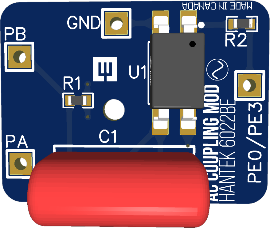 Hantek 6022BE AC Coupling Mod