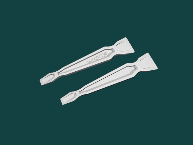 Render of Double Sided Solder Paste Spreader