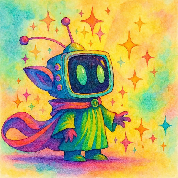 Cartoon Image of a TV Headed Robot (Named YuuTuu) acting as an avatar for the creator Joshua UU